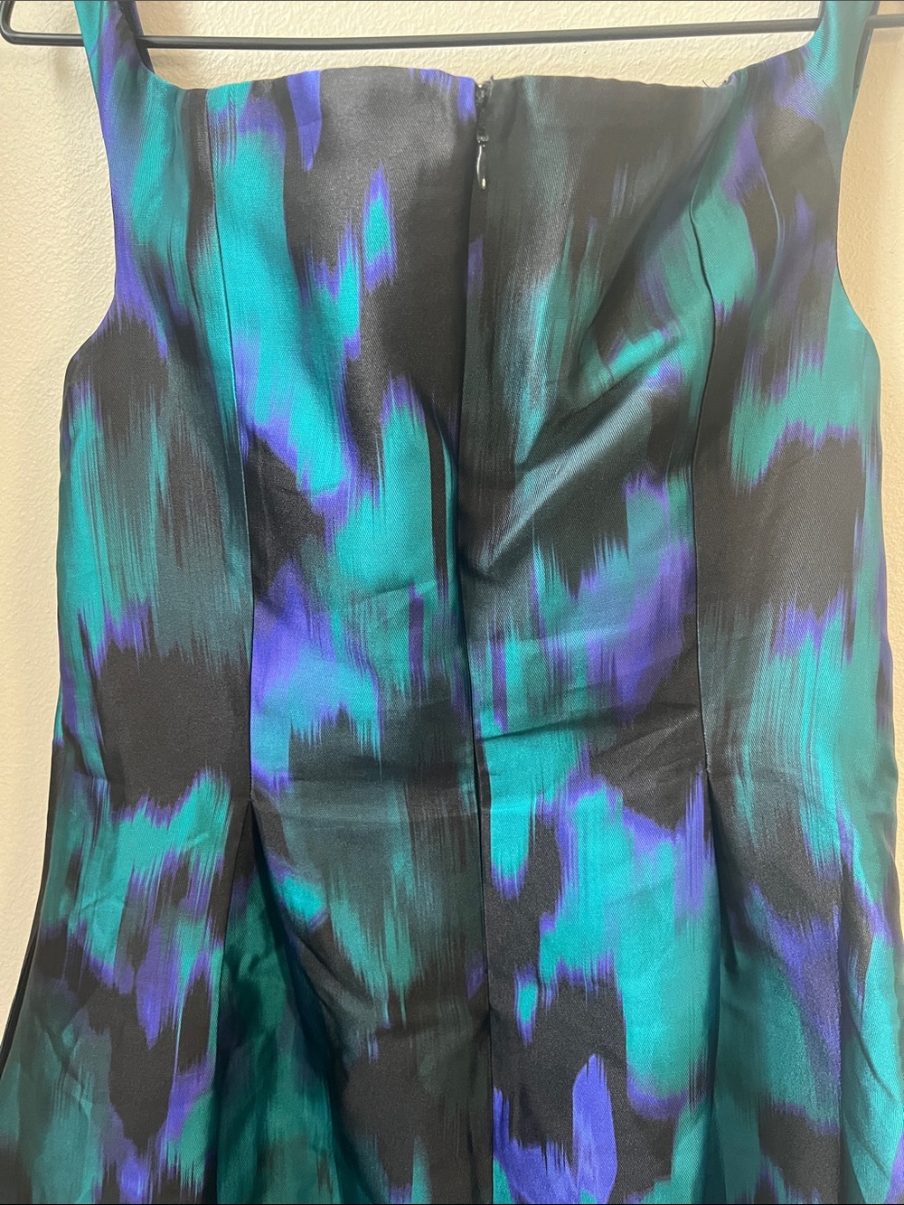 Donna Morgan Teal, Purple & Black Fit-and-Flare Dress - Picture 7 of 7